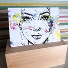 Fleeting Glimpse - Hand-Painted Abstract Acrylic ACEO