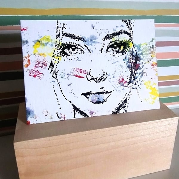 Fleeting Glimpse - Hand-Painted Abstract Acrylic ACEO