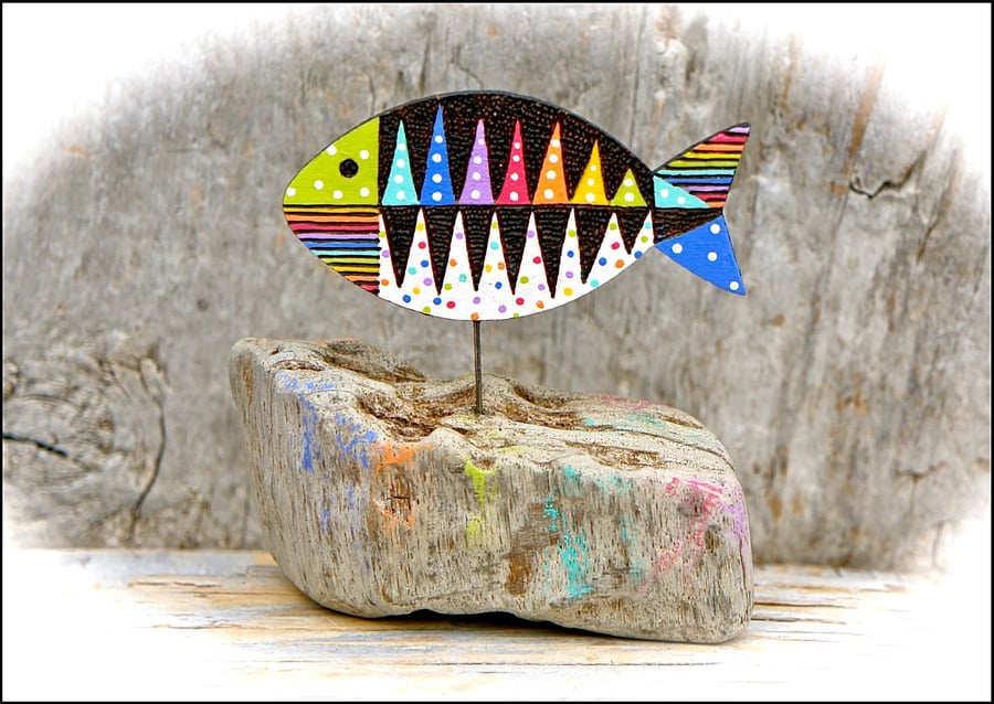 Wooden Fish Sculpture