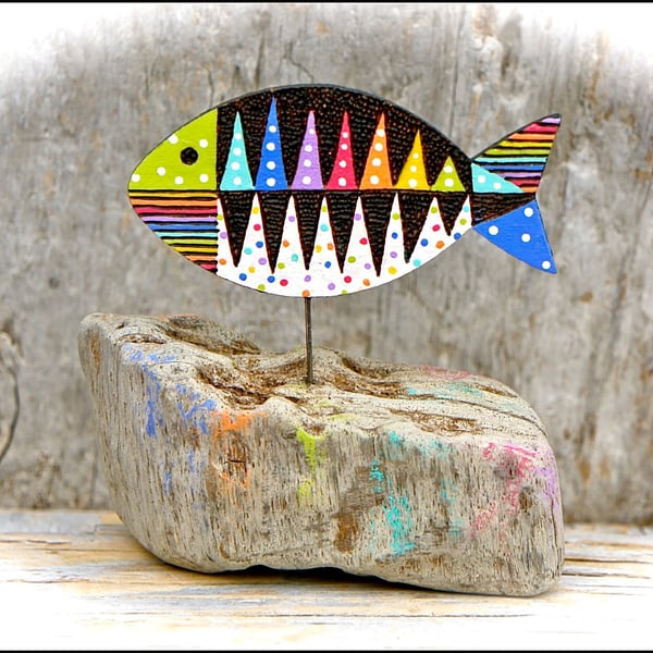Wooden Fish Sculpture