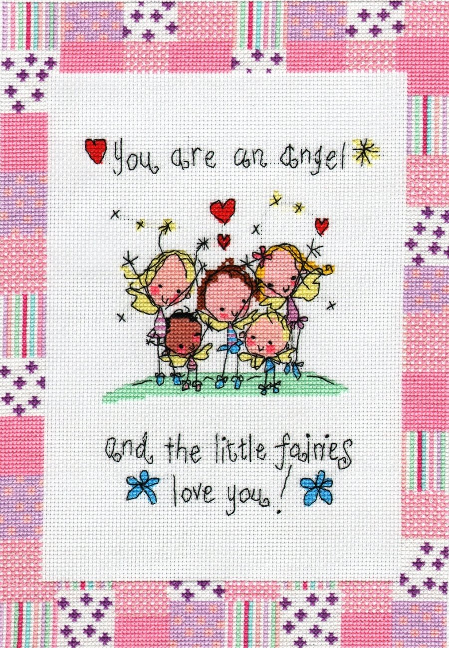 Juicy Lucy - angel cross stitch chart