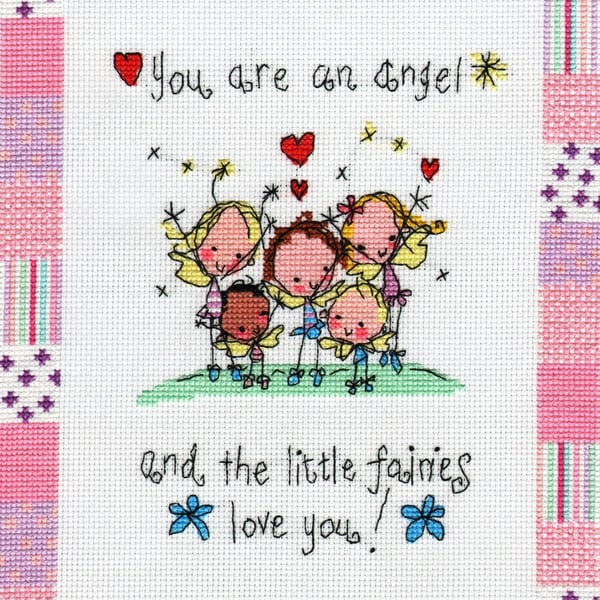 Juicy Lucy - angel cross stitch chart