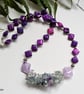 Amethyst, Fluorite & Howlite Necklace 'ONE OFF'