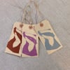 Hand printed gift tags