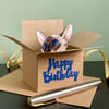 Siamese Cat Birthday Card. The Original Cat in a Box Card. 3D Gift card holder.