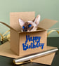 Siamese Cat Card; Personalised, Birthday or Blank. Gift card for cat lovers - Image 1
