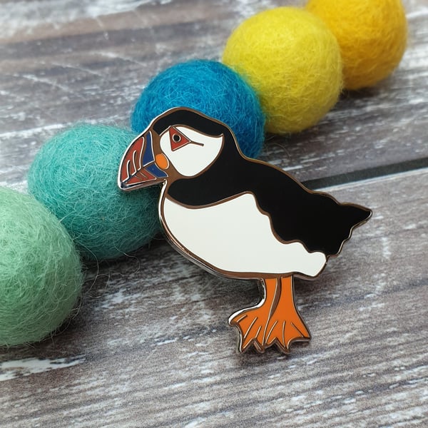 Puffin Hard Enamel Lapel Pin