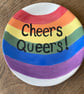 Cheers queers handmade ceramic dish  - Image 1