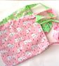 WHITE BUNNIES theme, 8 Pack, Rabbits on PINK or GREEN party, present book bags - Image 4
