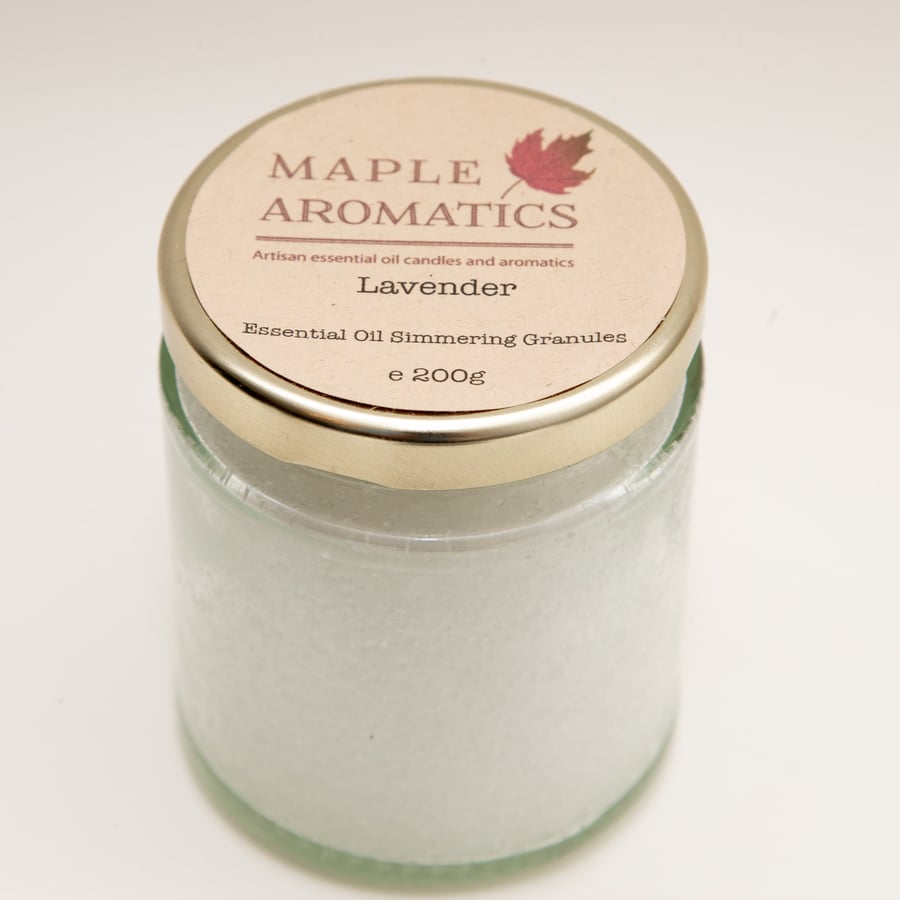 Maple Aromatics Lavender Essential Oil Vegan 200g Simmering Granules