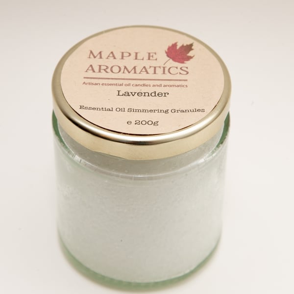Maple Aromatics Lavender Essential Oil Vegan 200g Simmering Granules