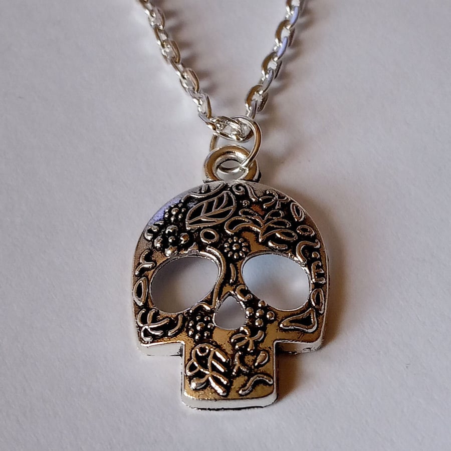 Sugar Skull Gothic Necklace
