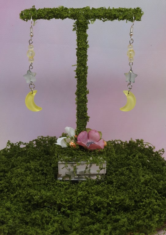 Buttercup Dreamscape Bead Earrings