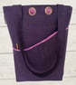 Knitting crocheting project bags purple - Image 2