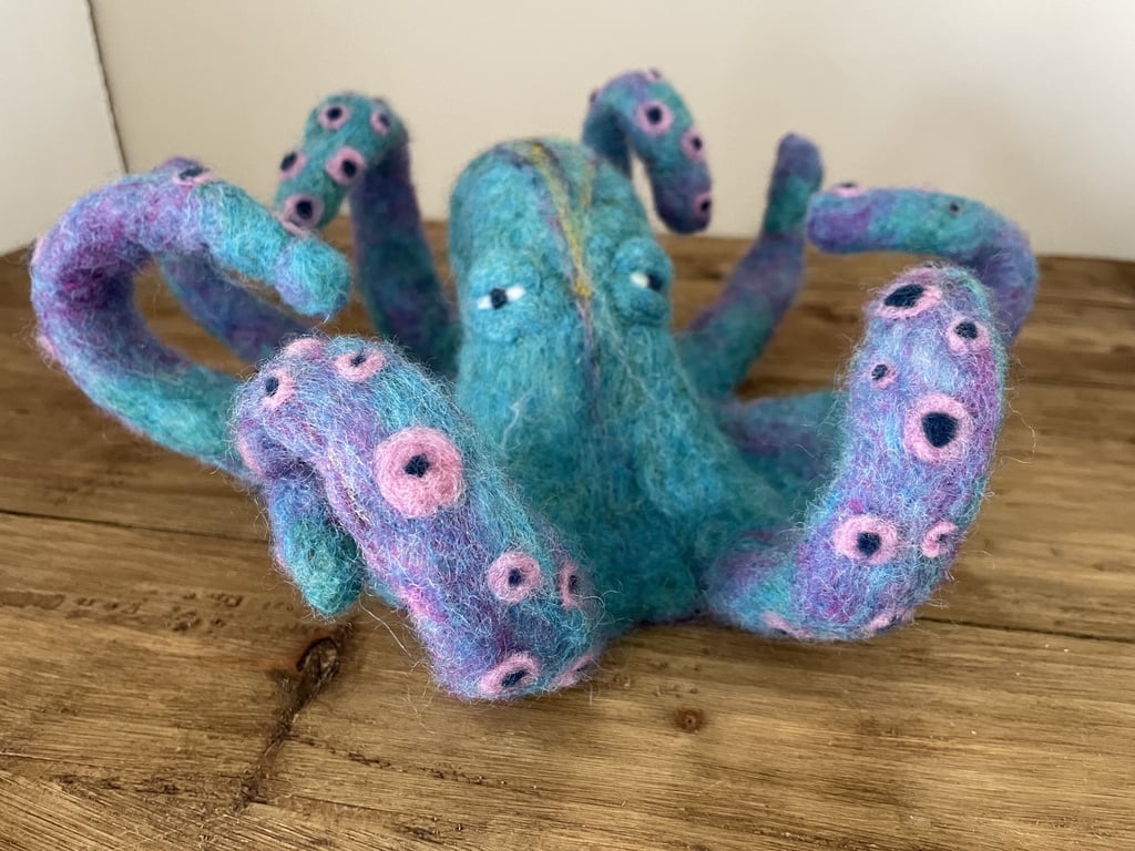 Large Needle Felt Octopus