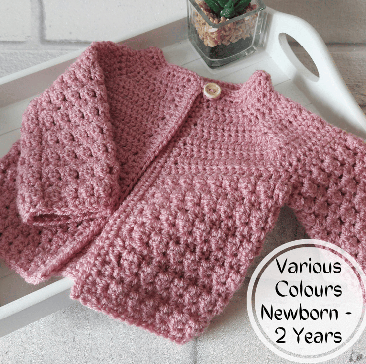 Crochet cardigan for 2 year old sales