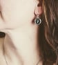 Initial Earrings; Personalised Antique Typewriter Key Jewellery for a Writer - Image 6