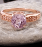7mm Kunzite Solitaire Rosegold Ring Size P-Q or Size 8 - Image 2