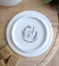 Frog and Forget me not bone china coaster - Image 4
