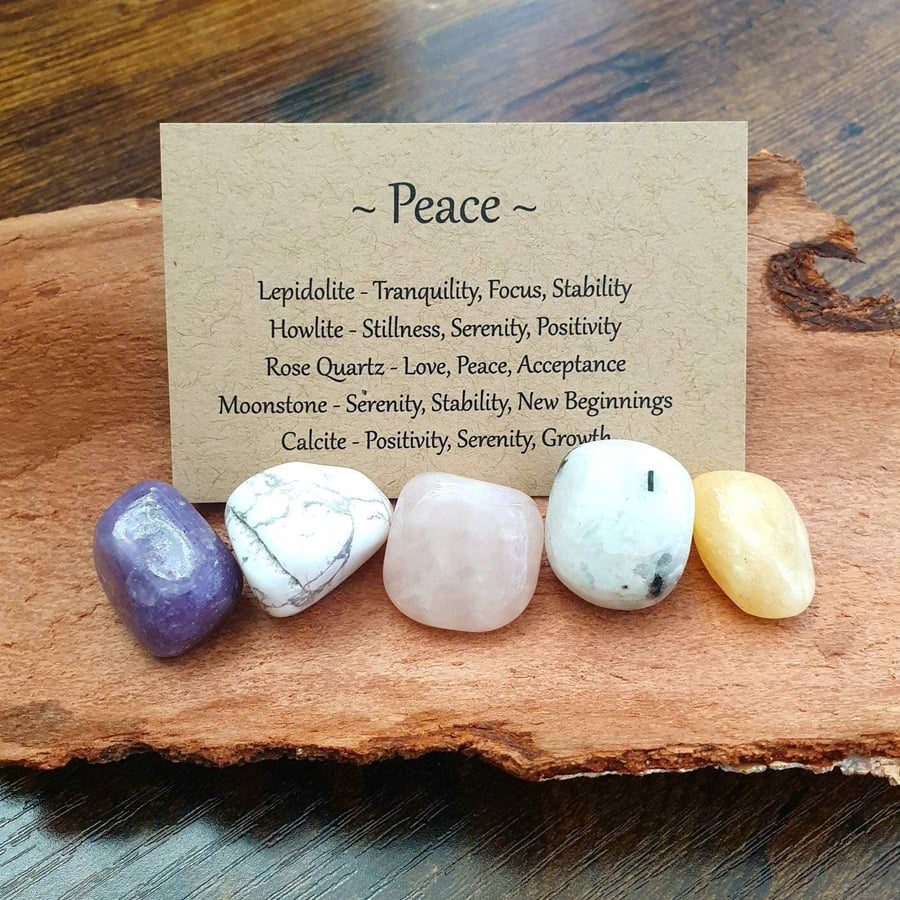 Peace Collection Crystal Tumblestone Set