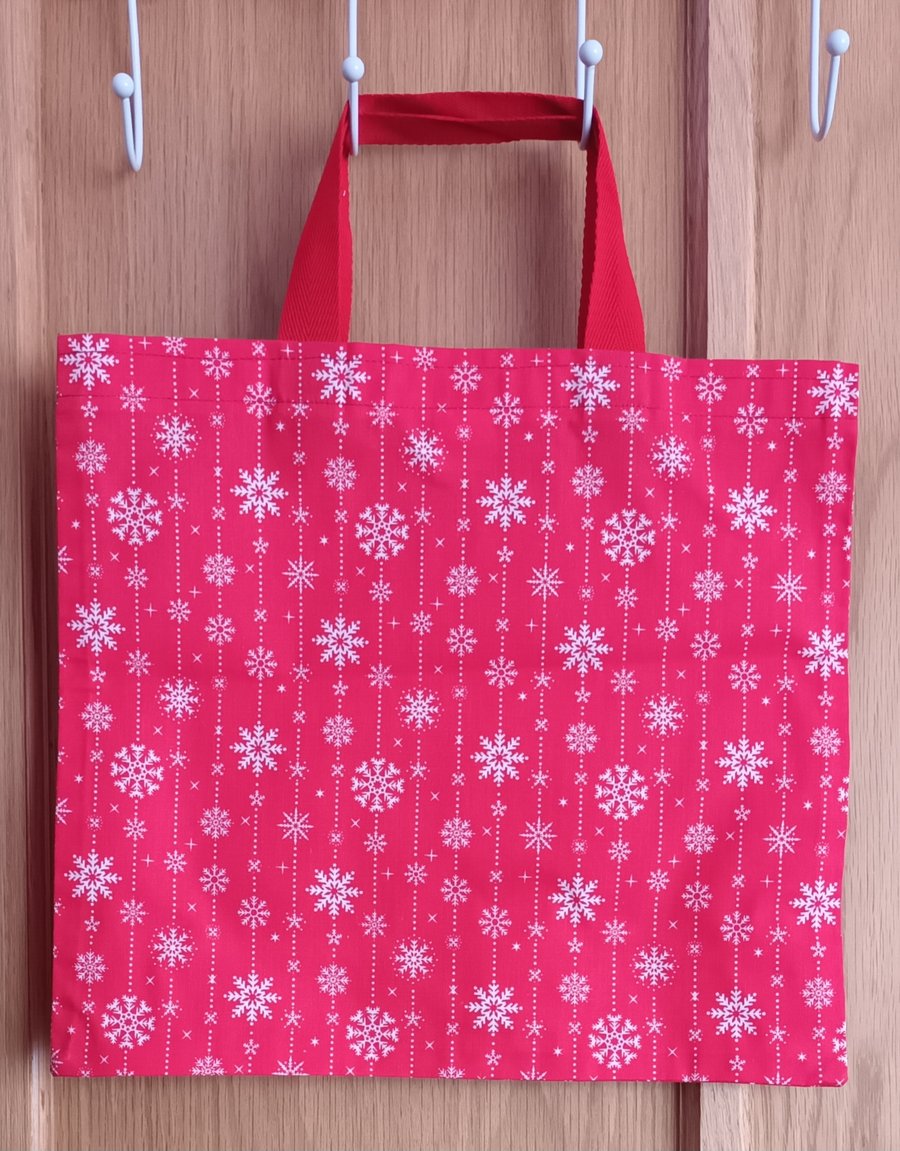 Large Christmas Snowflakes Reusable Gift  Bag. With Free Delivery