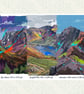 Three Peaks UK – Ben Nevis, Scafell Pike & Yr Wyddfa Art Print – A4 Unframed