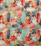 Scatter Cushion with Pad: Tapestry Abstract design Duck Egg Blue reverse 17" - Image 5