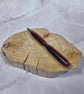 Hand Turned Epoxy Twist Pen - Red and Purple with Gun Metal Plating - Image 3