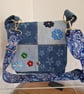 Handmade Upcycled Denim Flower Power Crossbody Bag - Image 2