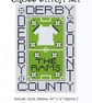 Derby County Cross Stitch Kit Size 4" x 6"  Full Kit