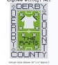 Derby County Cross Stitch Kit Size 4" x 6"  Full Kit - Image 1