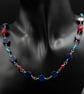 Turquoise, Lapis Lazuli, Coral and sterling silver earrings, Sagittarius jewelry - Image 7
