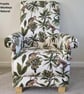 Fryetts Monkeys Natural Adult Chair & Footstool Jungle Armchair Green Nursery  - Image 3