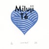 Czech Heart linocut valentines print (blue)