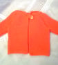 Baby's Hand Knitted Hooded Coat With Teddy Bear Ears, New Baby Gift, Baby's Coat - Image 3