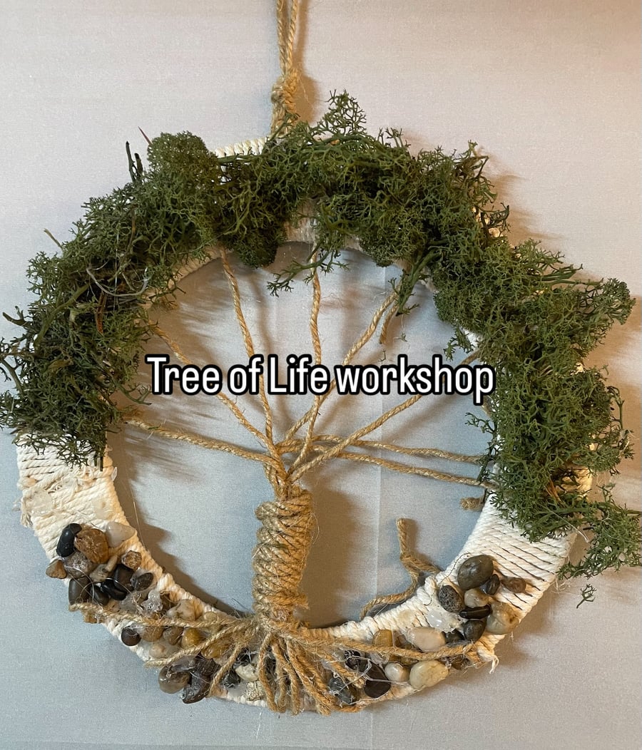 TREE OF LIFE wall hanging wreath