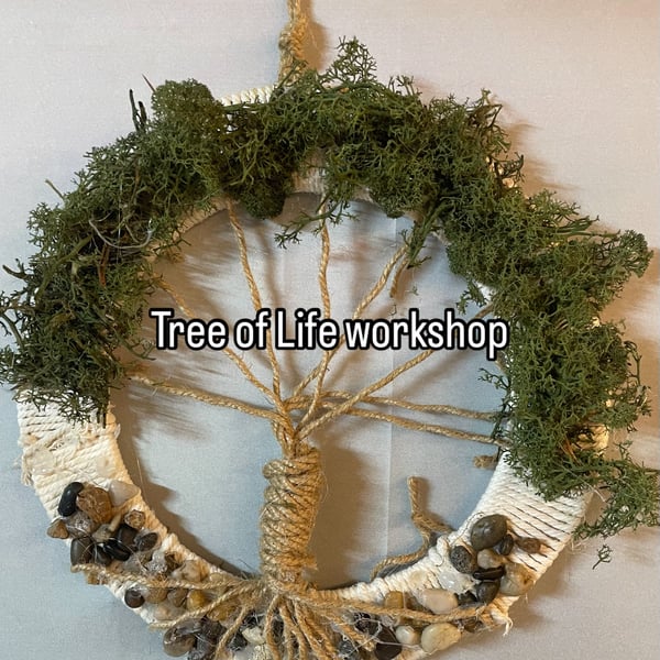 TREE OF LIFE wall hanging wreath