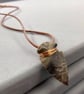 Raw Mookaite Jasper Arrowhead Pendant on Leather Cord Unisex - Image 6