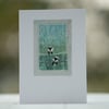 Blank Sheep Mixed Media Textile Greetings Card 