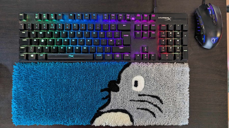 Tufted Keyboard Rug - Totoro