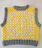 Adult crochet cropped sweater vest