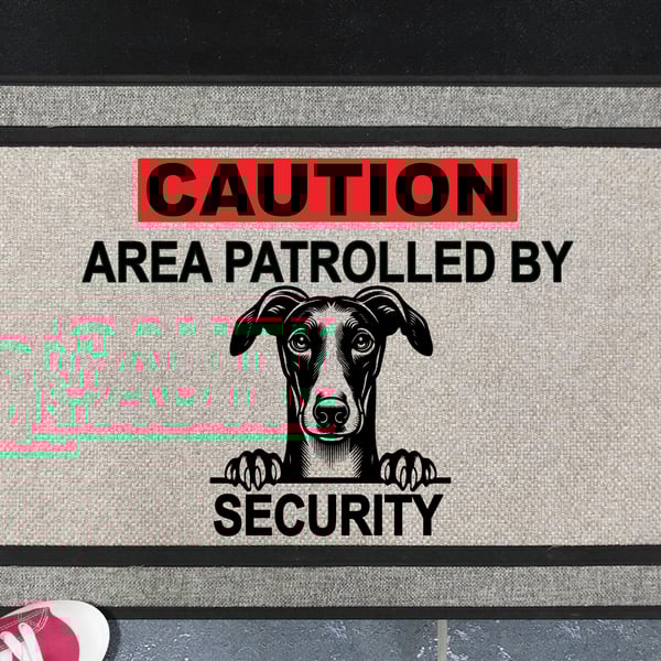 Greyhound Security Door Mat No.2 - All Weather Doormat - 45x70cm 