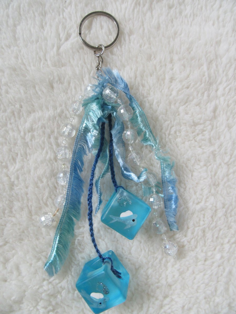 Dolphin bag charm, dolphin lovers gift, gift for girls, stocking filler