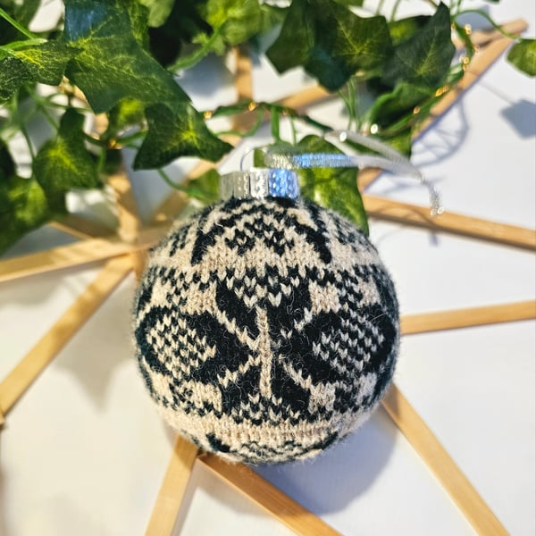 Hand Knit Fair Isle Bauble