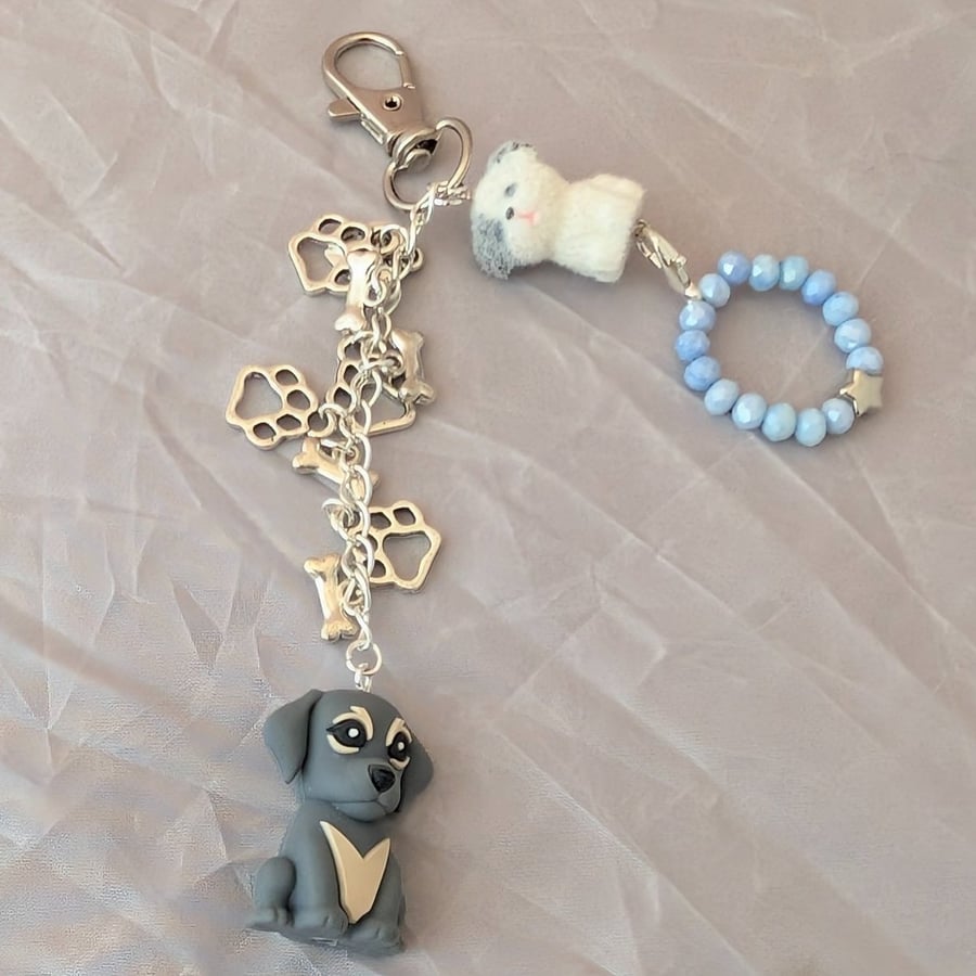 Simple Dog Bag Charm