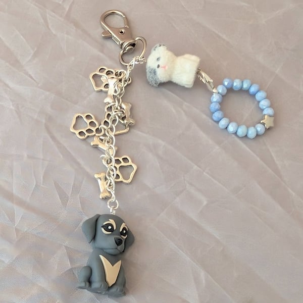 Simple Dog Bag Charm