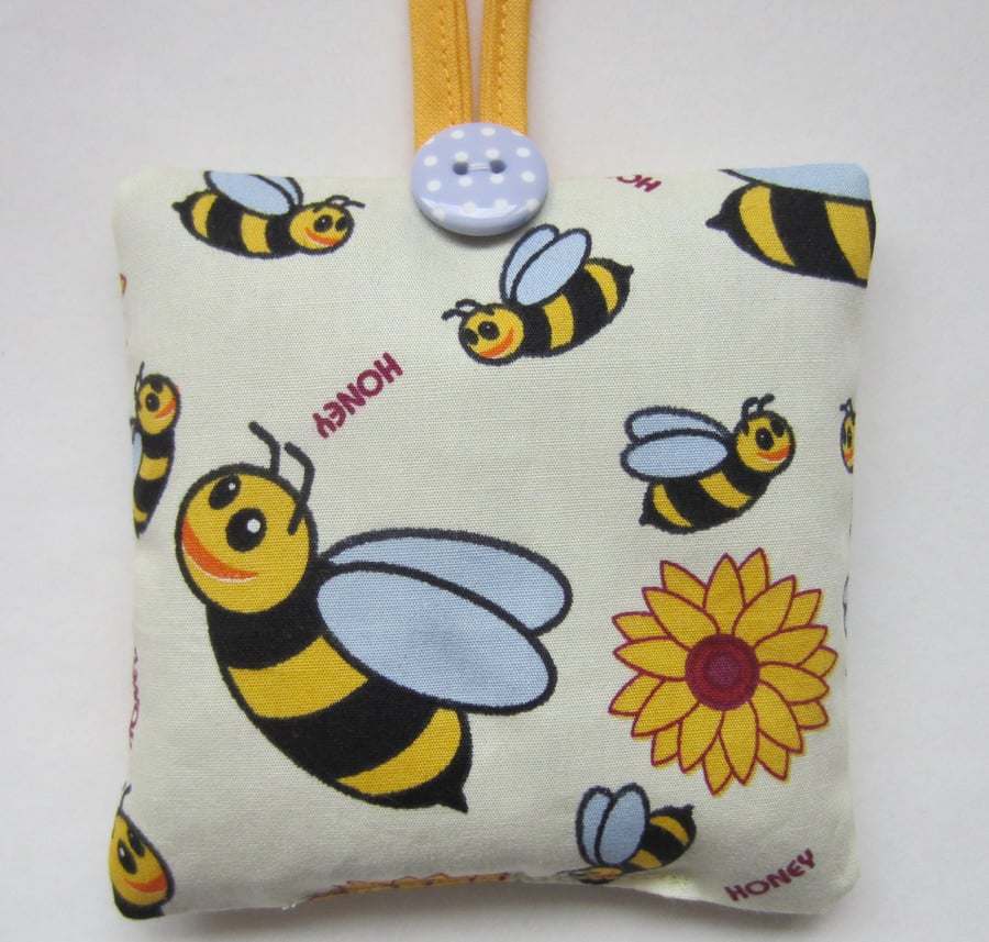 SALE Bee and Sunflower Lavender Bag % to Ukraine