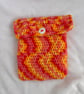 Handmade Crochet Kindle Pouch - Colourful book lover gift - e-reader sleeve - Image 2