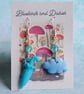 Rainy Day Umbrella and Rain Cloud Earrings, Kawaii Jewellery - Image 2