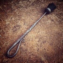 Hand Forged Shepherds Crook Fireplace Brush